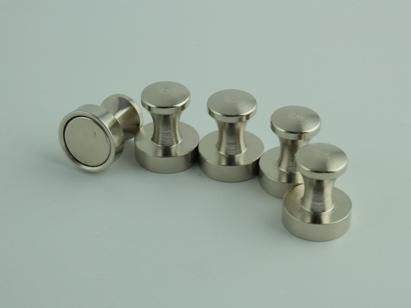 Transparent Plastic Push Pin Magnets